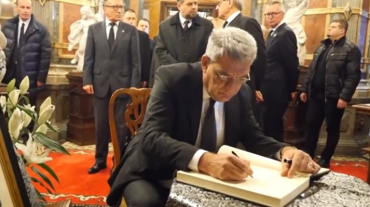 Premierul Mihai Tudose la Castelul Peleș
