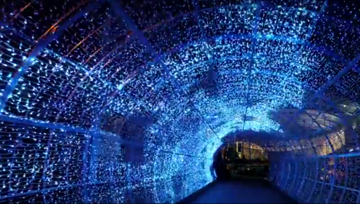 Asta da magie de Crăciun! Au făcut cel mai mare tunel de luminițe (VIDEO)