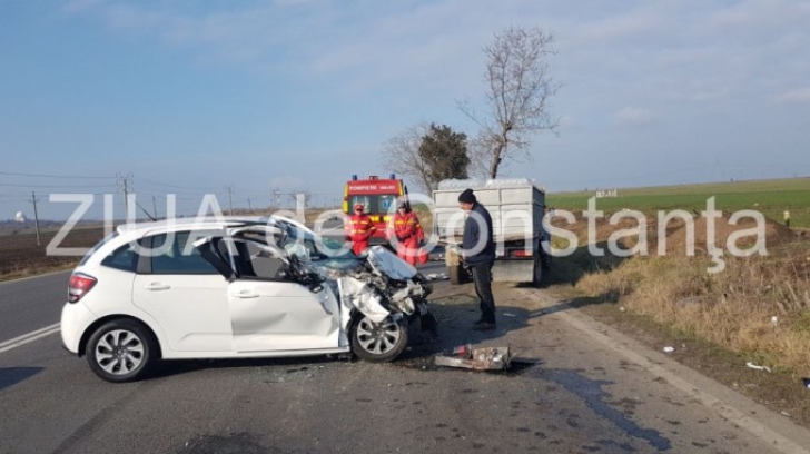Cinci victime în urma unui accident grav în Constanța