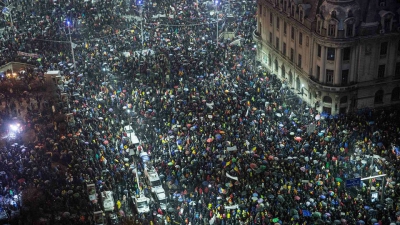 Euronews și-a pus la cover pe Facebook o fotografie de la protestele de sâmbătă din România