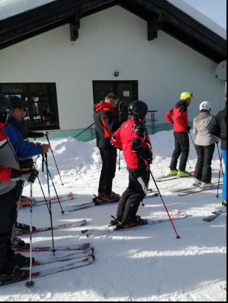 Preşedintele Iohannis, la schi în munţii Şureanu