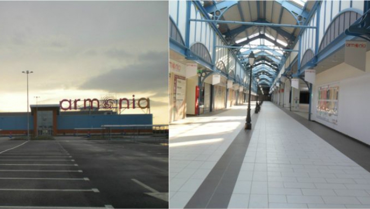 Mall-ul Armonia s-a transformat în fabrică