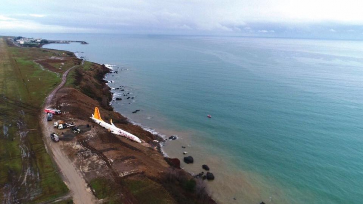 Imagini dramatice cu avionul de pasageri care era aproape să cadă în Marea Neagră