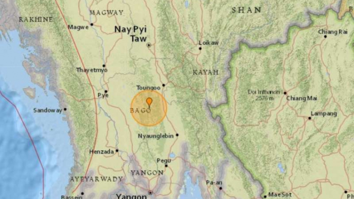 Cutremur cu magnitudinea 6 în centrul Myanmarului