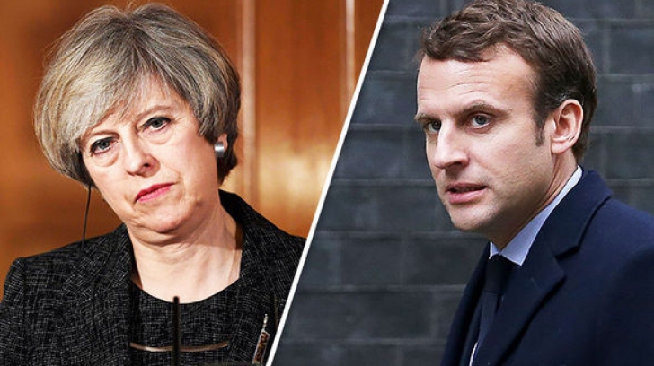 Macron şi May au semnat un tratat privind controlul imigraţiei la frontiera comună