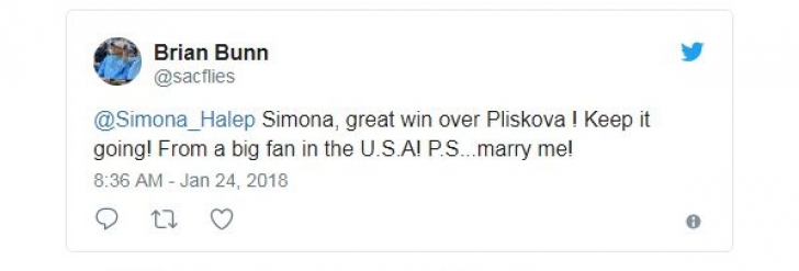 Mesaj neașteptat pentru Simona Halep după succesul de la Australian Open: "Căsătorește-te cu mine"