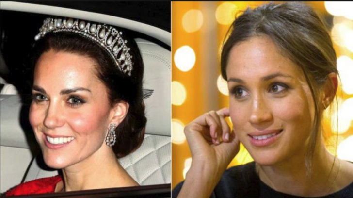 De ce Kate Middleton are voie să poarte tiara, iar Meghan Markle nu