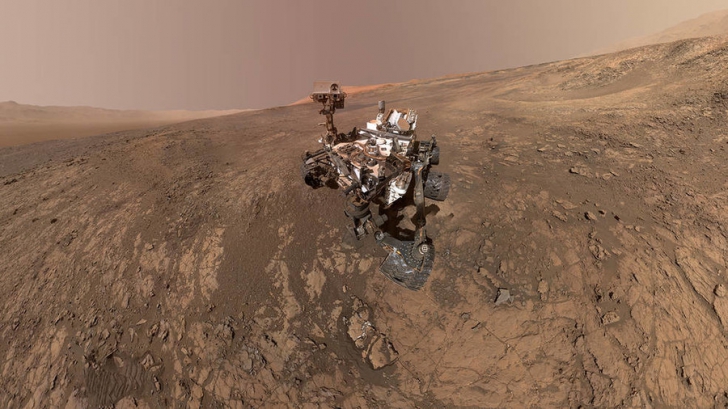 Planeta Marte, fotografiată de roverul Curiosity
