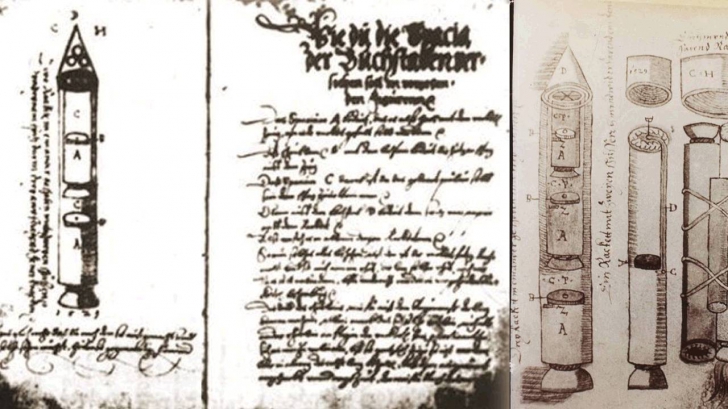 Manuscrisul misterios, găsit în România, care arată cum se construiesc rachetele. Datează din 1570