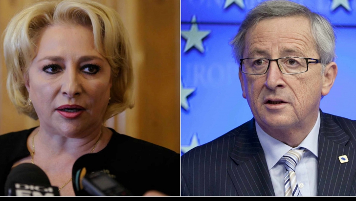 Dancila si Juncker, conferință de presă comună