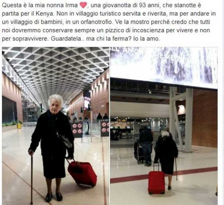 Fotografia cu o bunică de 93 de ani care a devenit virală. Explicaţia e emoţionantă