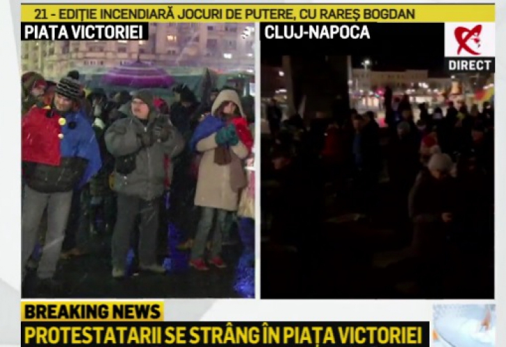 Protest în Piaţa Victoriei, joi seară, după anunţul procedurii de revocare a şefei DNA