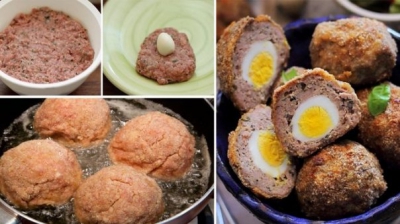 Chifteluţe umplute cu ou