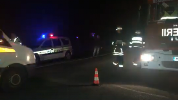 Grav accident lângă Lugoj: 10 răniţi, după ce un TIR a intrat pe contrasens (VIDEO)