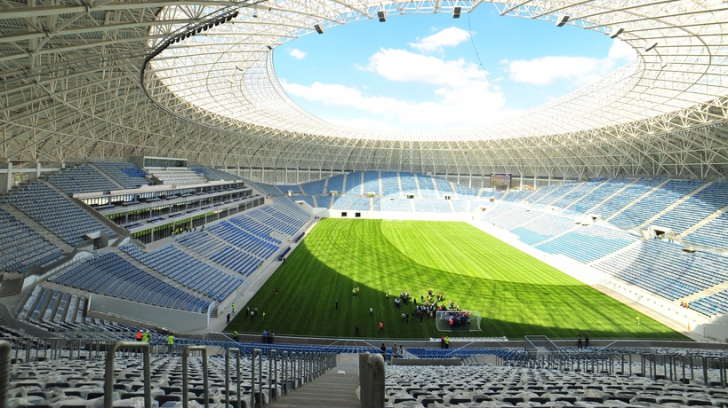 Stadion nou la Craiova, de 50 de milioane de euro, cu gazonul praf. Ce decizie au luat