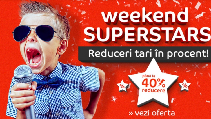 eMAG weekend Superstars – Reduceri de 40% in lumina reflectoarelor, pe covorul rosu