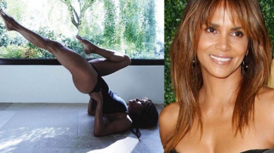 Halle Berry face yoga topless. Actriţa arată incredibil la 51 de ani
