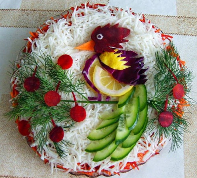 Cum să ornezi salata de boeuf de Paşti pentru a-ţi impresiona musafirii. Modele simplie de decorare