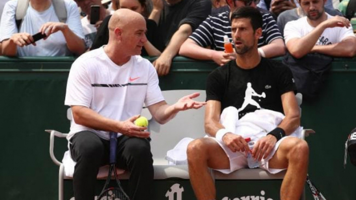 Ruptură șoc în tenis, Agassi-Djokovic. Prima reacție a antrenorului Simonei Halep