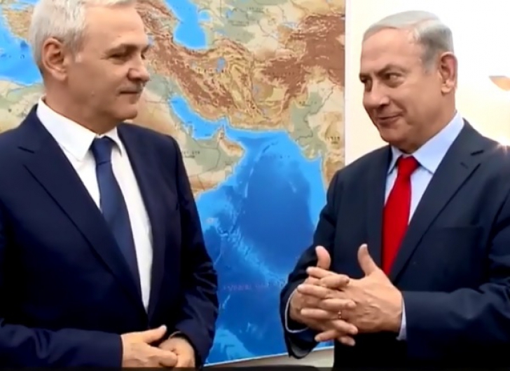 VIDEO. Cum vorbeşte Liviu Dragnea în engleză. Întâlnirea cu Benjamin Netanyahu 