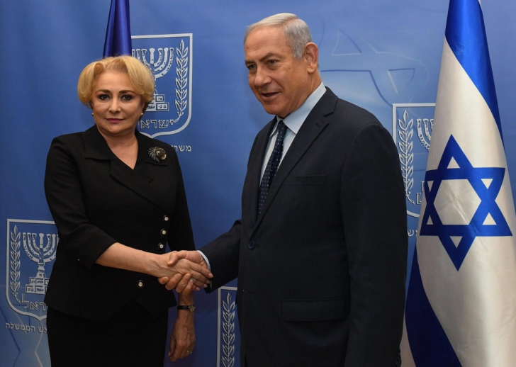 Prima reacţie a lui Benjamin Netanyahu, la vizita lui Dăncilă. Ce spune despre mutarea ambasadei