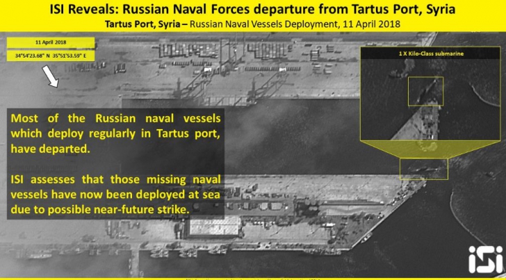 Navele de război ale Rusiei, manevre misterioase în Mediterana, în pragul atacului SUA