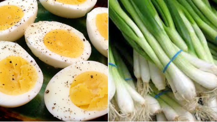 Ce se întâmplă în corpul tău dacă mănânci de Paşte ouă fierte cu ceapă verde