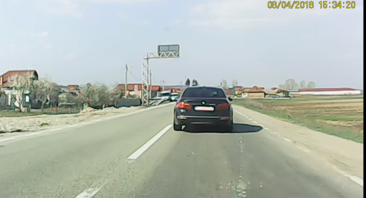 Șicane în trafic după un claxon(Video)