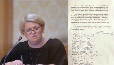 Jurnaliştii TVR contratacă în scandalul "cap de porc"! Ce-i cer Doinei Gradea 