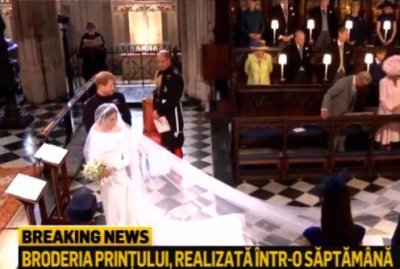NUNTA REGALĂ 2018. Primele IMAGINI cu rochia de mireasă a lui Meghan Markle 