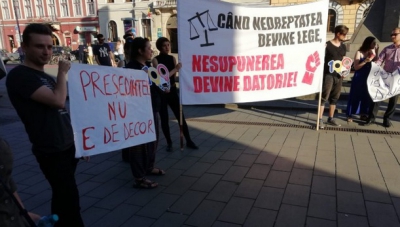 Revocarea lui Kovesi scoate iar românii în stradă! Protest în Piaţa Victoriei, din Bucureşti / Foto: Ziua de Cluj
