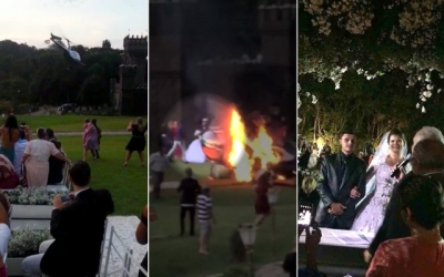 Mireasa s-a prăbușit cu elicopterul