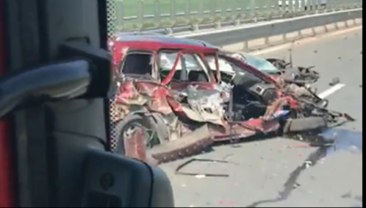 Grav accident de circulație pe autostrada Timișoara - Arad: 4 victime