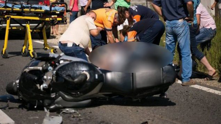 Motociclist decedat într-un accident teribil, în Satu-Mare