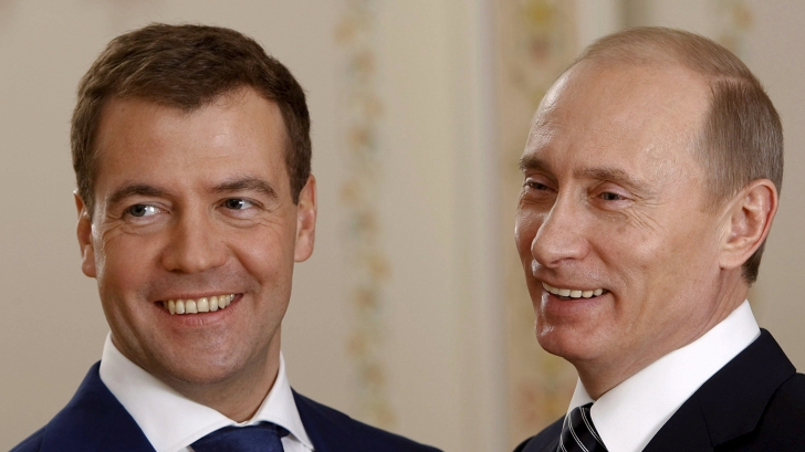 Dmitri Medvedev și Vladimir Putin