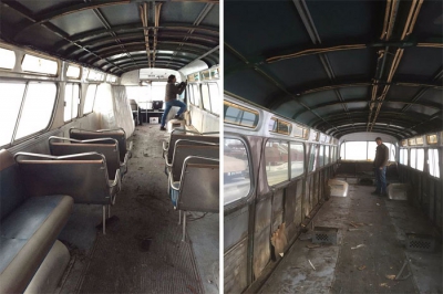 O femeie a transformat un autobuz într-o casă de lux. Imagini impresionante 