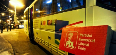 Imagini virale: Cum arată un autocar care a transportat susţinătorii PSD la miting