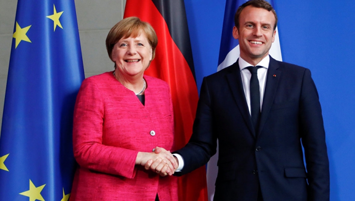 Angela Merkel și Emmanuel Macron