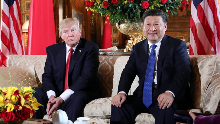 Donald Trump și președintele Chinei, Xi Jinping