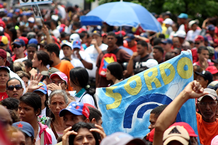 Manifestații pro-Maduro, la Caracas, Venezuela
