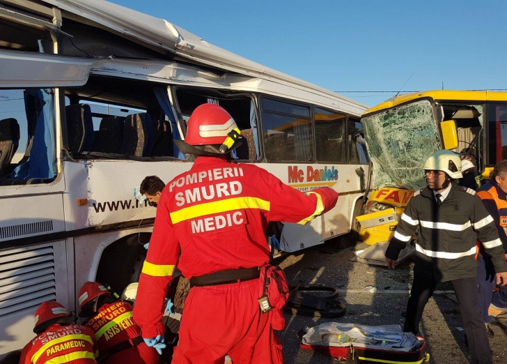 Plan roşu de intervenţie, după un grav accident în Teleorman, cu 13 victime (VIDEO) 