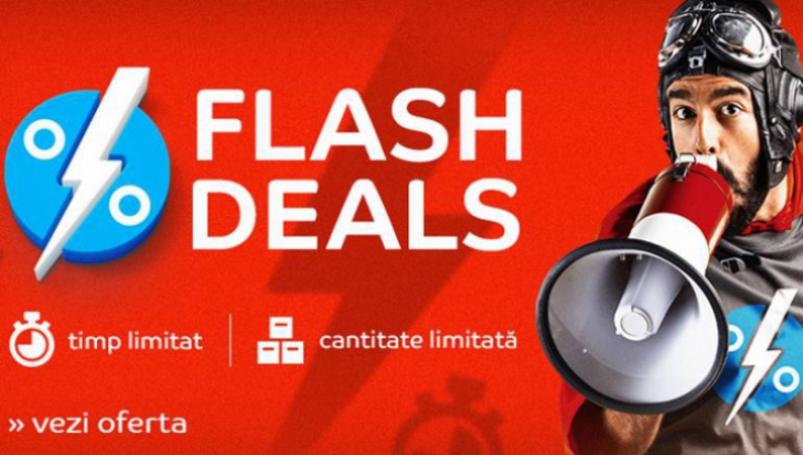 eMAG Flash Deals – 3 ore cu reduceri spectaculoase! Lista produselor e aici