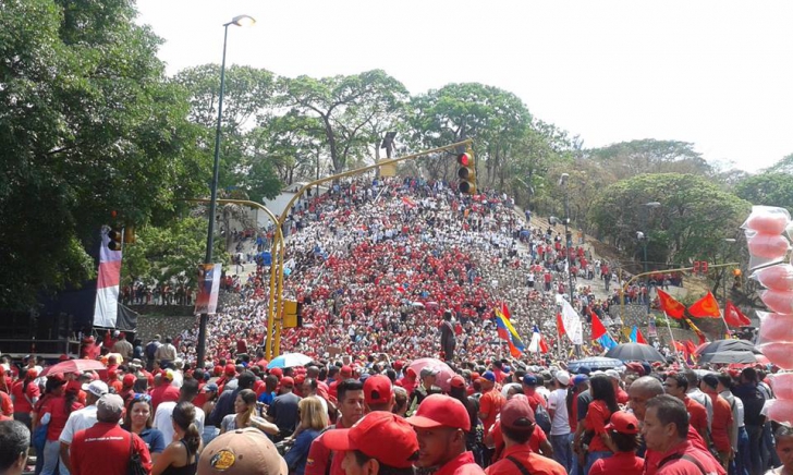 Manifestații pro-Maduro, la Caracas, Venezuela