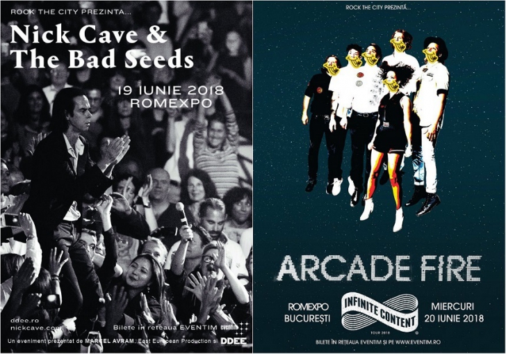 ROCK THE CITY 2018: Reguli de acces la concertele Nick Cave & The Bad Seeds şi Arcade Fire