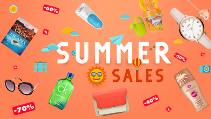 Summer Sales la Elefant.ro. Oferta zilei la parfumuri, ceasuri, ochelari de soare sau cărți