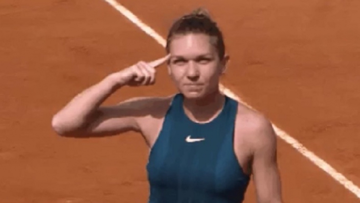 Simona Halep-Muguruza, Roland Garros. De ce s-a bucurat Halep cu degetul la tâmplă. Secretul Simonei