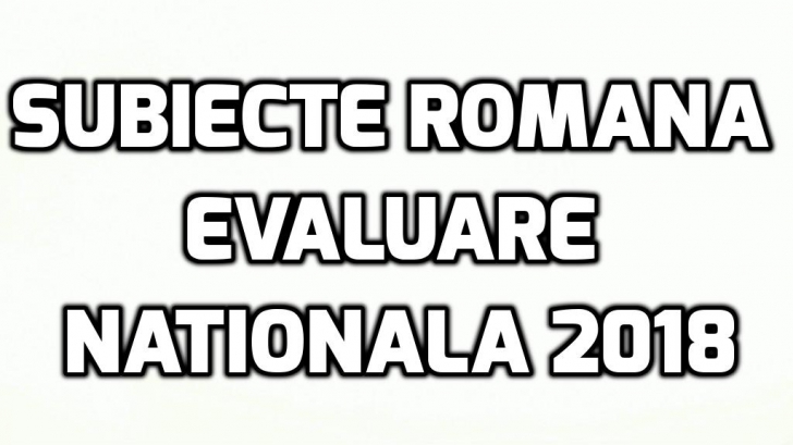 Subiecte Romana Evaluare Nationala 2018 - S-a dat start la sezonul de examene. Iată subiectele!