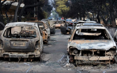 Incendiu in Grecia