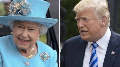 Ce i-a spus Regina Elisabeta a II-a în șoaptă lui Donald Trump când cei doi s-au întâlnit 