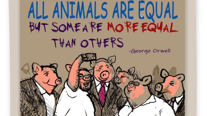 Caricaturist israelian, concediat pentru un desen cu liderii țării drept porcii din Ferma Animalelor